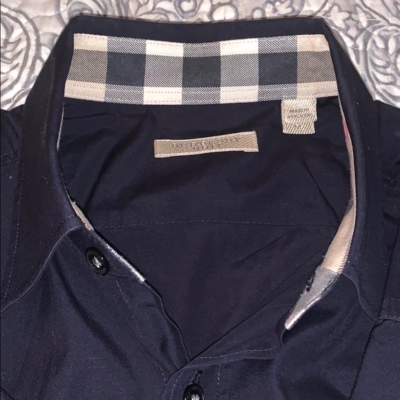 Burberry Button Down- Stretch Cotton Poplin Shirt - Picture 4 of 6